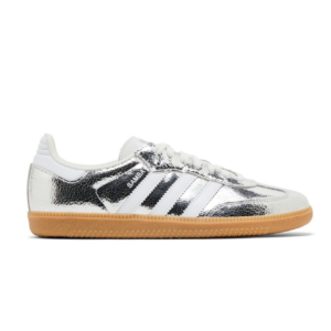 Adidas Samba OG "Silver Metallic Cracked Leather"